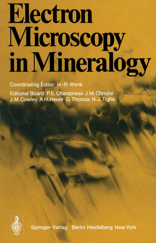 Book cover of Electron Microscopy in Mineralogy (1976)