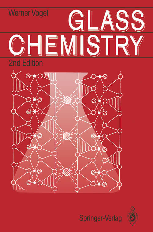 Book cover of Glass Chemistry (2nd ed. 1994)