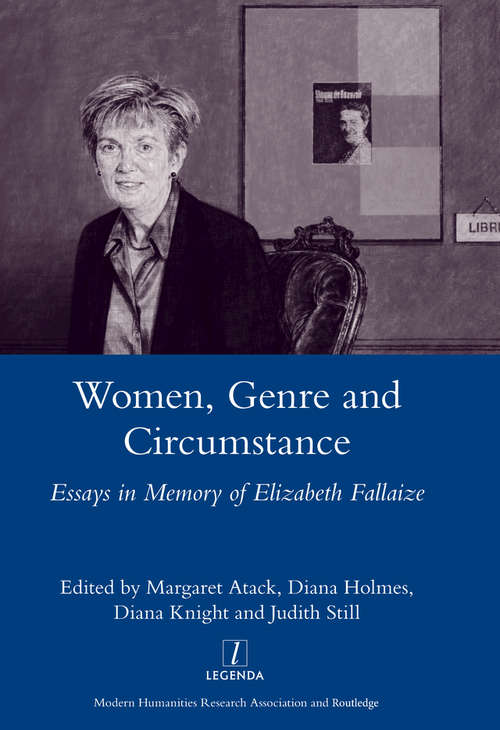 Book cover of Women Genre and Circumstance: Essays in Memory of Elizabeth Fallaize