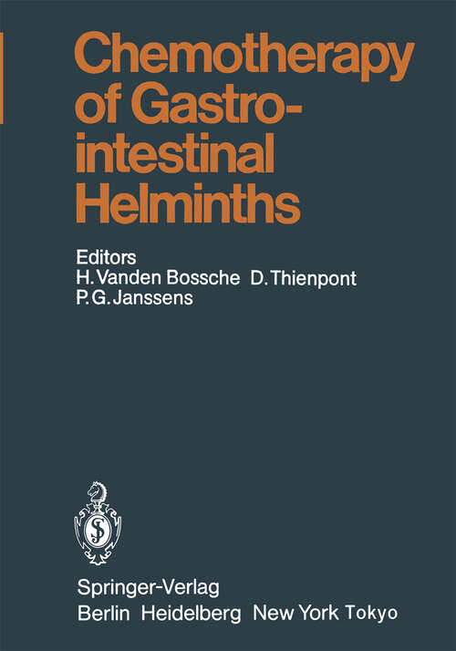 Book cover of Chemotherapy of Gastrointestinal Helminths (1985) (Handbook of Experimental Pharmacology #77)