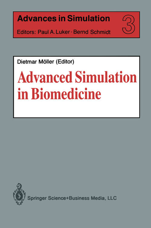 Book cover of Advanced Simulation in Biomedicine (1990) (Advances in Simulation #3)