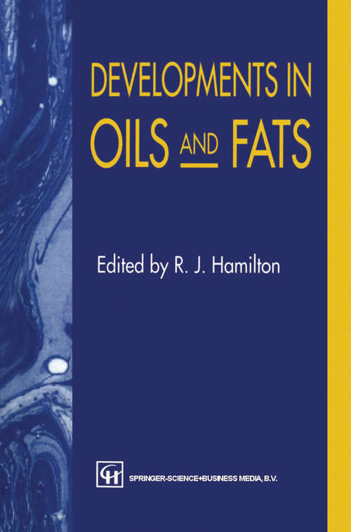 Book cover of Developments in Oils and Fats (1995)