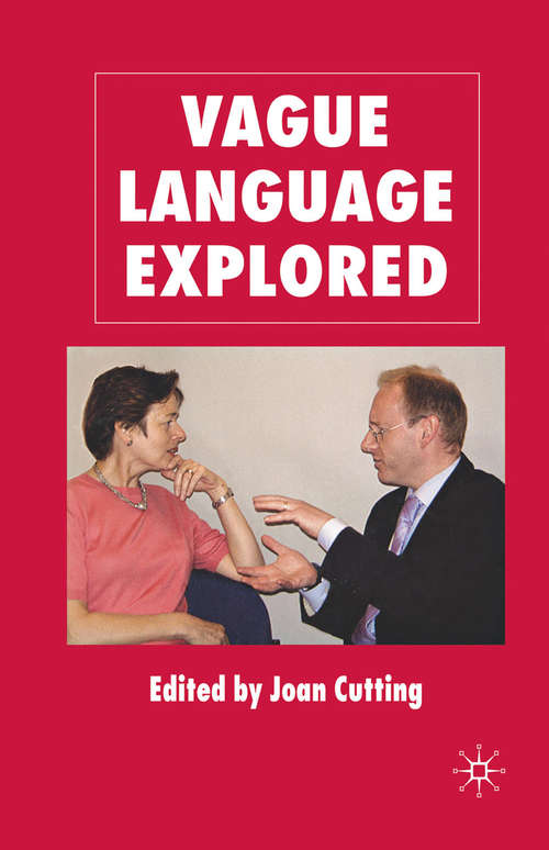 Book cover of Vague Language Explored (2007)