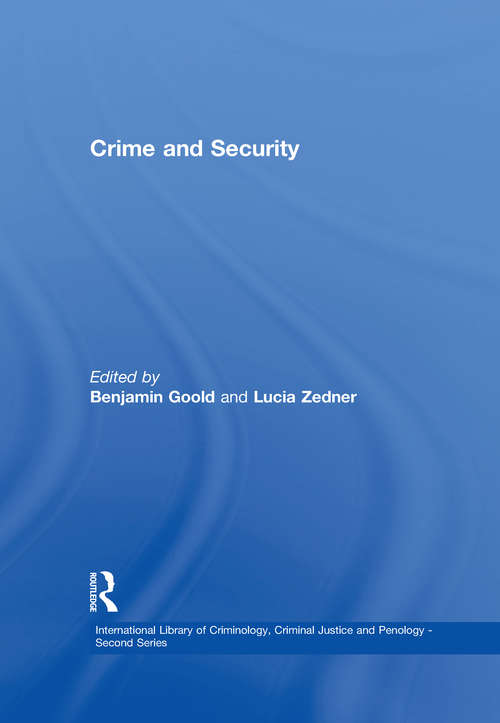 Book cover of Crime and Security
