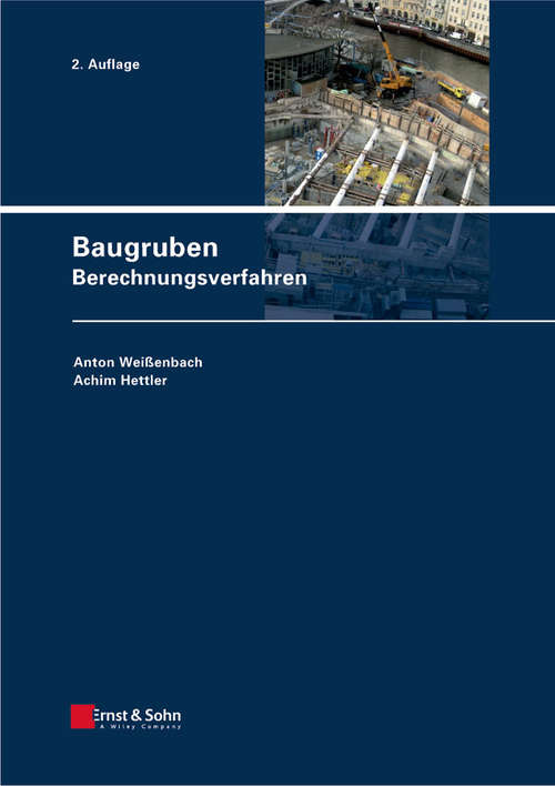 Book cover of Baugruben: Berechnungsverfahren (2)