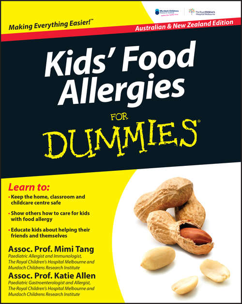 Book cover of Kids' Food Allergies for Dummies (Australian and New Zealand Edition)