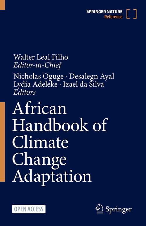 Book cover of African Handbook of Climate Change Adaptation (1st ed. 2021)