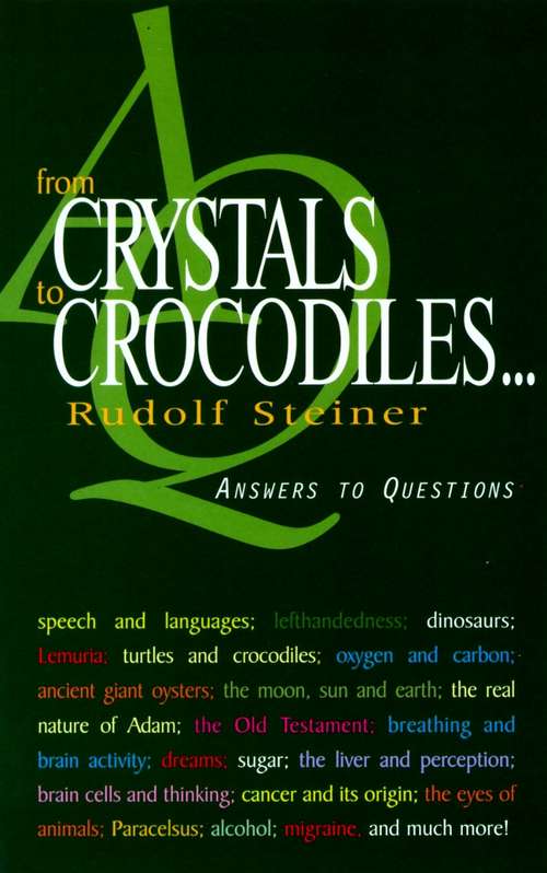 Book cover of From Crystals to Crocodiles: Answers to Questions