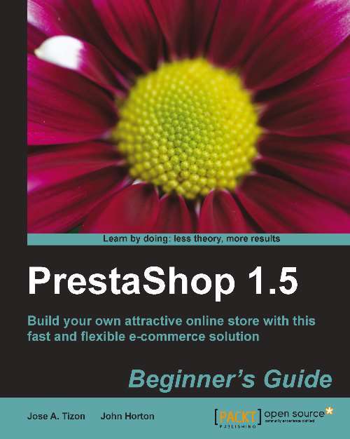Book cover of PrestaShop 1.5 Beginner's Guide