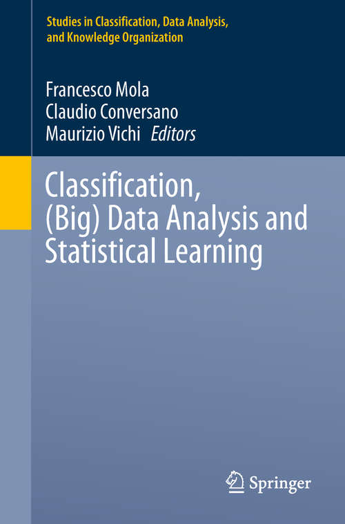 Book cover of Classification, (Studies in Classification, Data Analysis, and Knowledge Organization)