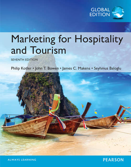 Book cover of Marketing for Hospitality and Tourism, Global Edition
