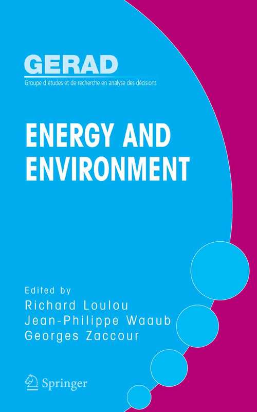 Book cover of Energy and Environment (2005)