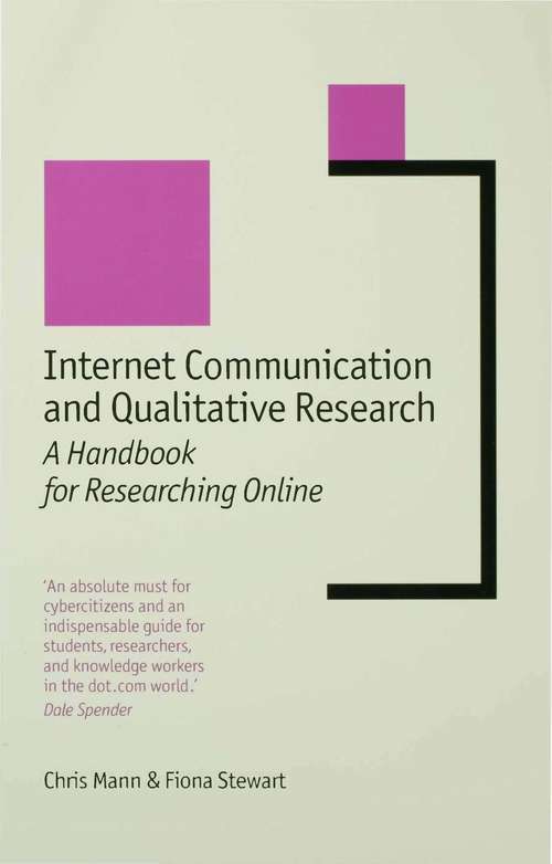 Book cover of Internet Communication and Qualitative Research: A Handbook for Researching Online (PDF)