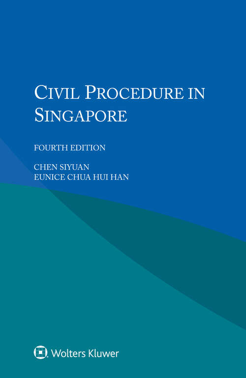 Book cover of Civil Procedure in Singapore