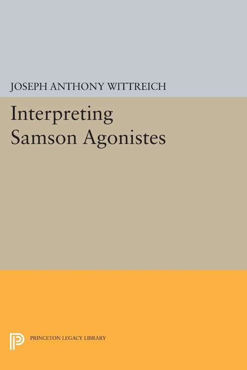 Book cover of Interpreting SAMSON AGONISTES