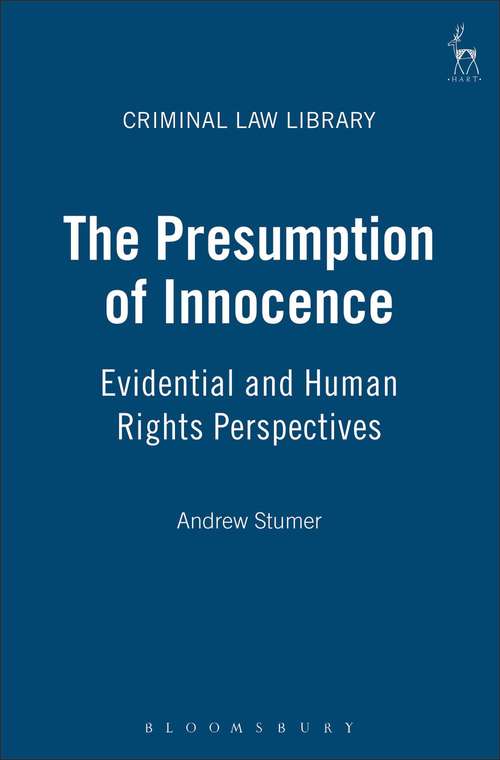 Book cover of The Presumption Of Innocence: Evidential And Human Rights Perspectives (PDF)