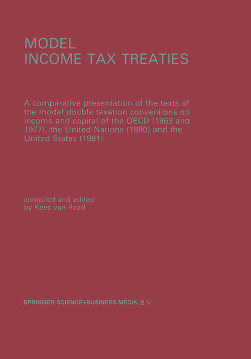 Book cover of Model Income Tax Treaties (1983)