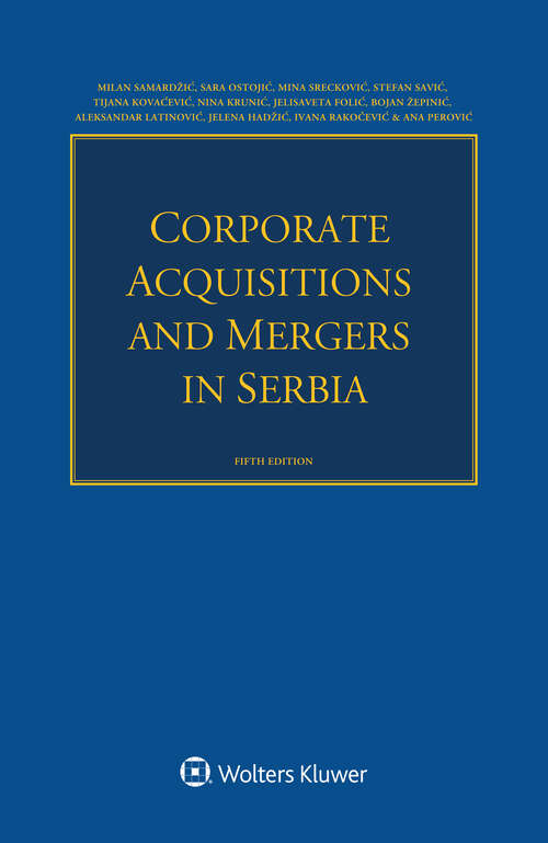 Book cover of Corporate Acquisitions and Mergers in Serbia (5)