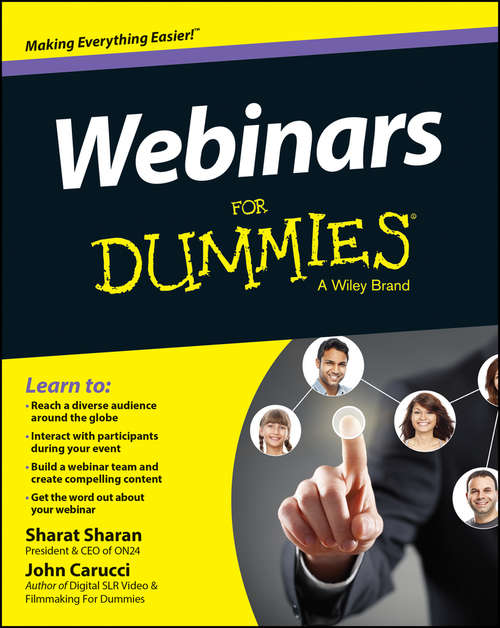 Book cover of Webinars For Dummies