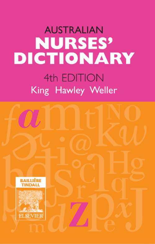 Book cover of Australian Nurses' Dictionary - E-Book (4)