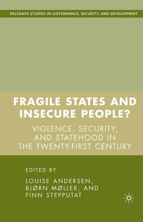 Book cover of Fragile States and Insecure People?: Violence, Security, and Statehood in the Twenty-First Century (2007) (Governance, Security and Development)