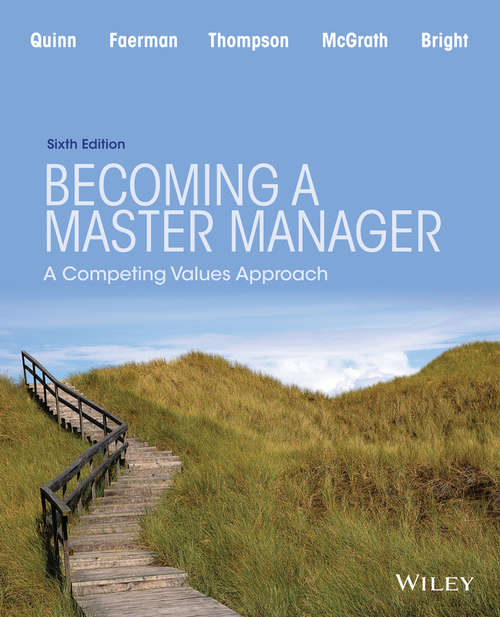 Book cover of Becoming a Master Manager: A Competing Values Approach