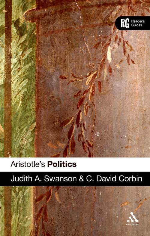 Book cover of Aristotle's 'Politics': A Reader's Guide (Reader's Guides)