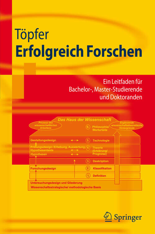 Book cover of Erfolgreich Forschen: Ein Leitfaden für Bachelor-, Master-Studierende und Doktoranden (2009) (Springer-Lehrbuch)