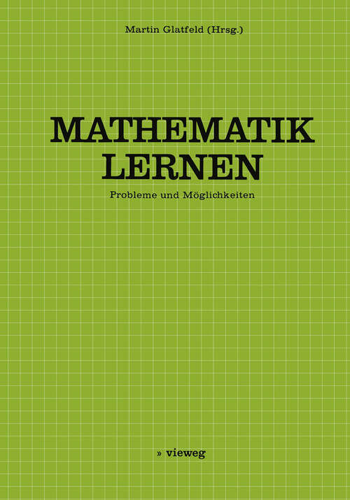 Book cover of Mathematik Lernen: Probleme und Möglichkeiten (1977)