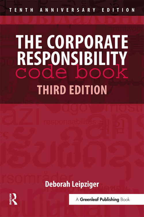 Book cover of The Corporate Responsibility Code Book (3)