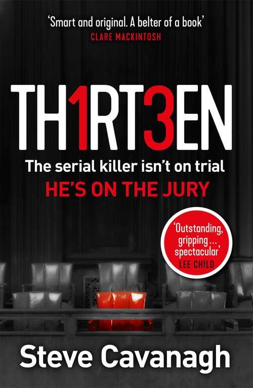 Book cover of Thirteen: The serial killer isn’t on trial. He’s on the jury (Eddie Flynn Series #3)