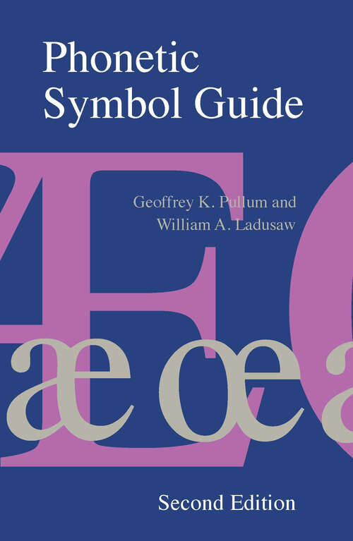 Book cover of Phonetic Symbol Guide