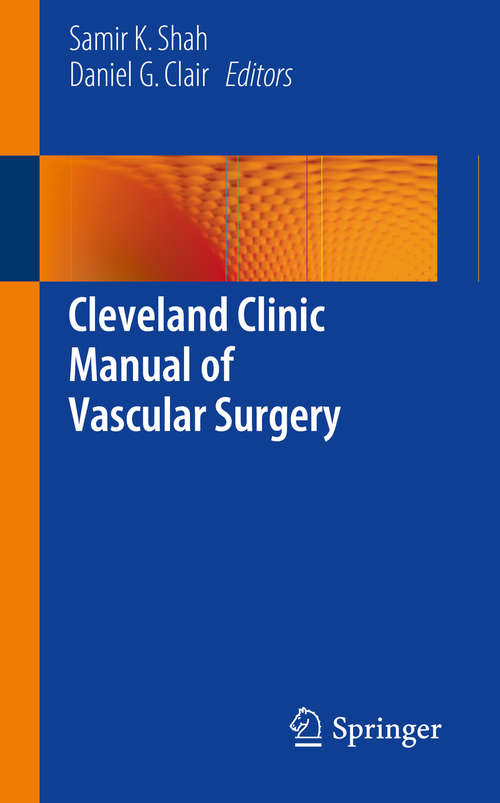 Book cover of Cleveland Clinic Manual of Vascular Surgery (2014)