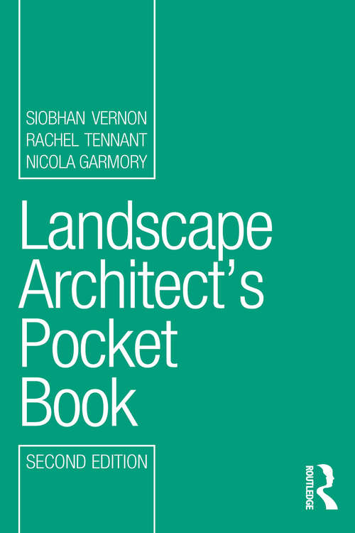 Book cover of Landscape Architect's Pocket Book (2) (Routledge Pocket Books)