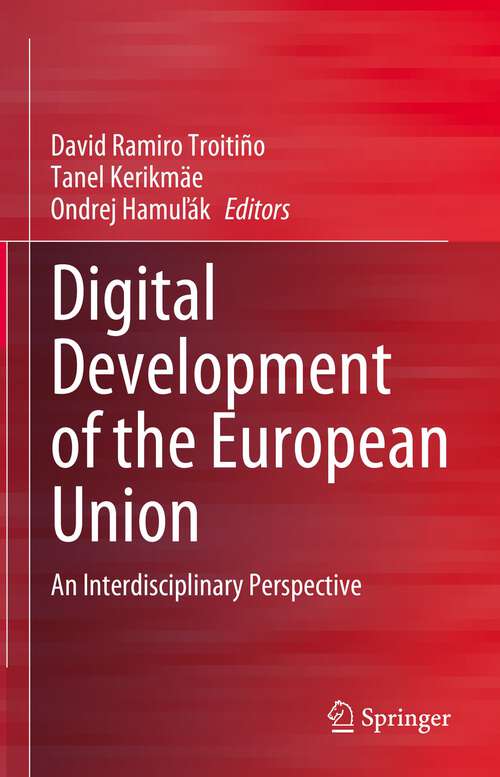 Book cover of Digital Development of the European Union: An Interdisciplinary Perspective (1st ed. 2023)