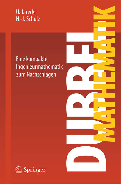 Book cover of Dubbel Mathematik: Eine kompakte Ingenieurmathematik zum Nachschlagen (2012)