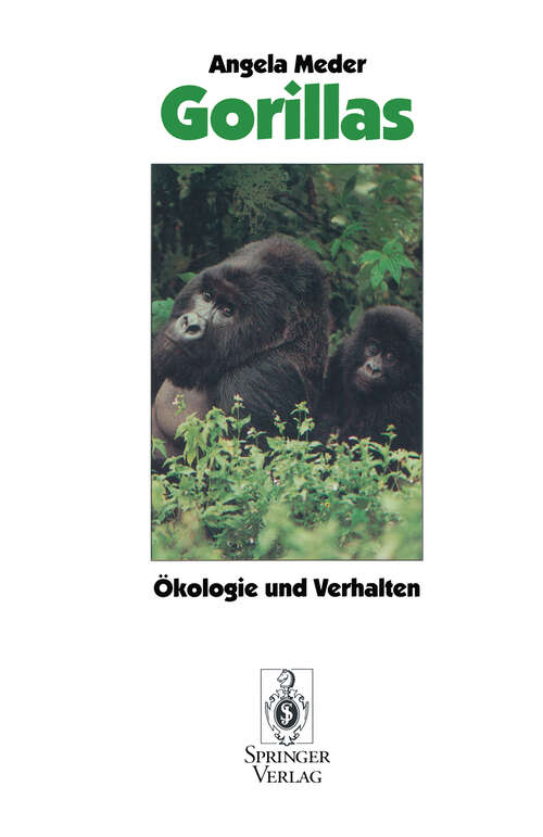 Book cover of Gorillas: Ökologie und Verhalten (1993)