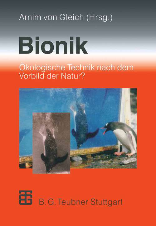 Book cover of Bionik: Ökologische Technik nach dem Vorbild der Natur? (1998)