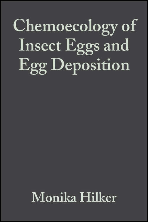 Book cover of Chemoecology of Insect Eggs and Egg Deposition