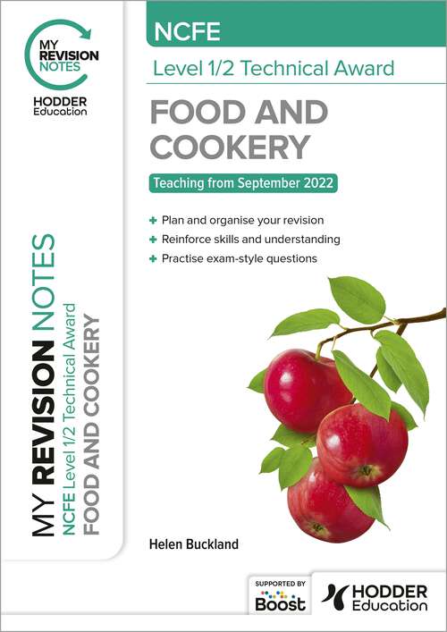 Book cover of My Revision Notes: NCFE Level 1/2 Technical Award in Food and Cookery