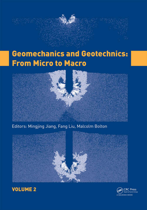 Book cover of Geomechanics and Geotechnics: From Micro to Macro