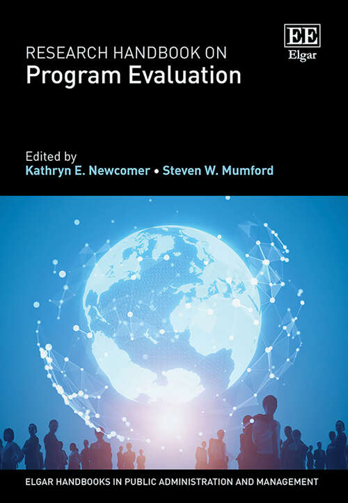 Book cover of Research Handbook on Program Evaluation (Elgar Handbooks in Public Administration and Management)