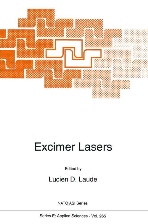 Book cover of Excimer Lasers (1994) (NATO Science Series E: #265)