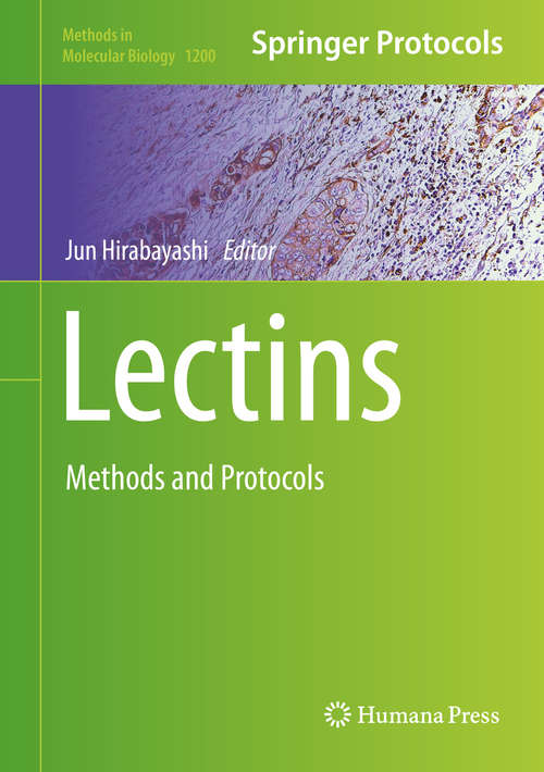 Book cover of Lectins: Methods and Protocols (2014) (Methods in Molecular Biology #1200)