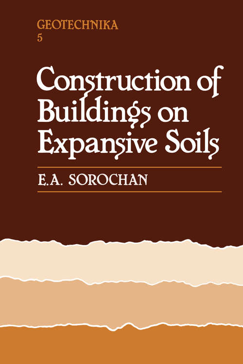 Book cover of Construction of Buildings on Expansive Soils