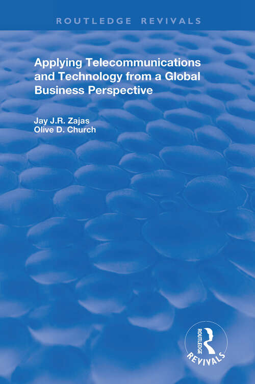 Book cover of Applying Telecommunications and Technology from a Global Business Perspective