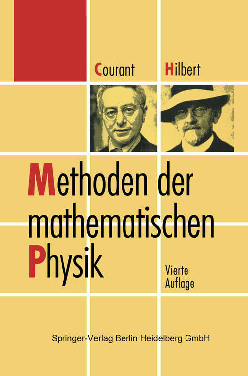 Book cover of Methoden der mathematischen Physik (4. Aufl. 1993)