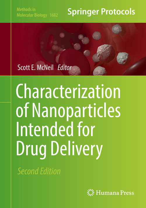 Book cover of Characterization of Nanoparticles Intended for Drug Delivery (2nd ed. 2018) (Methods in Molecular Biology #1682)