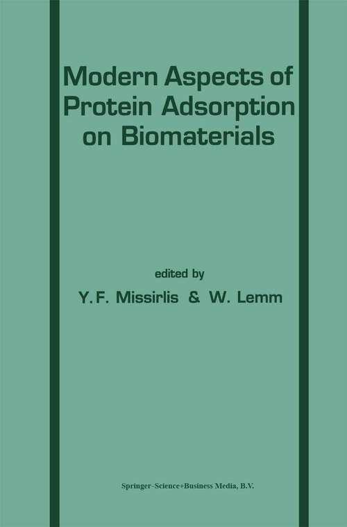 Book cover of Modern Aspects of Protein Adsorption on Biomaterials (1991)