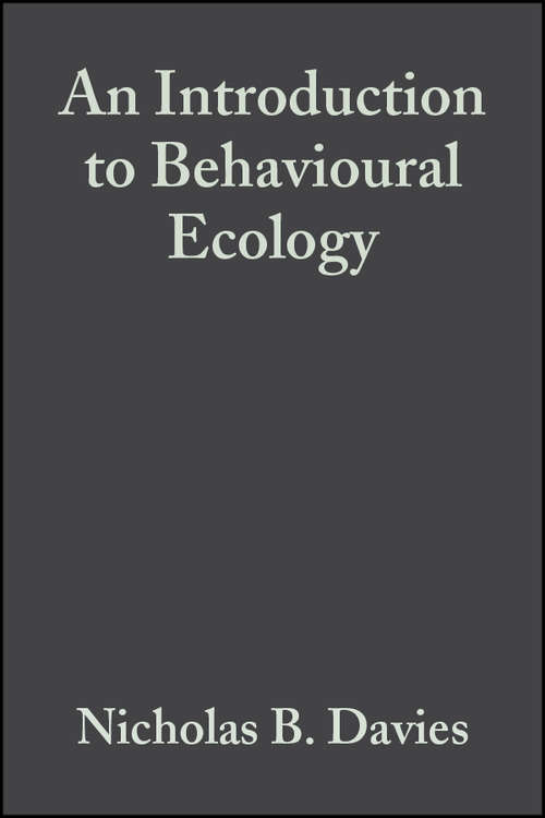 Book cover of An Introduction to Behavioural Ecology (3)
